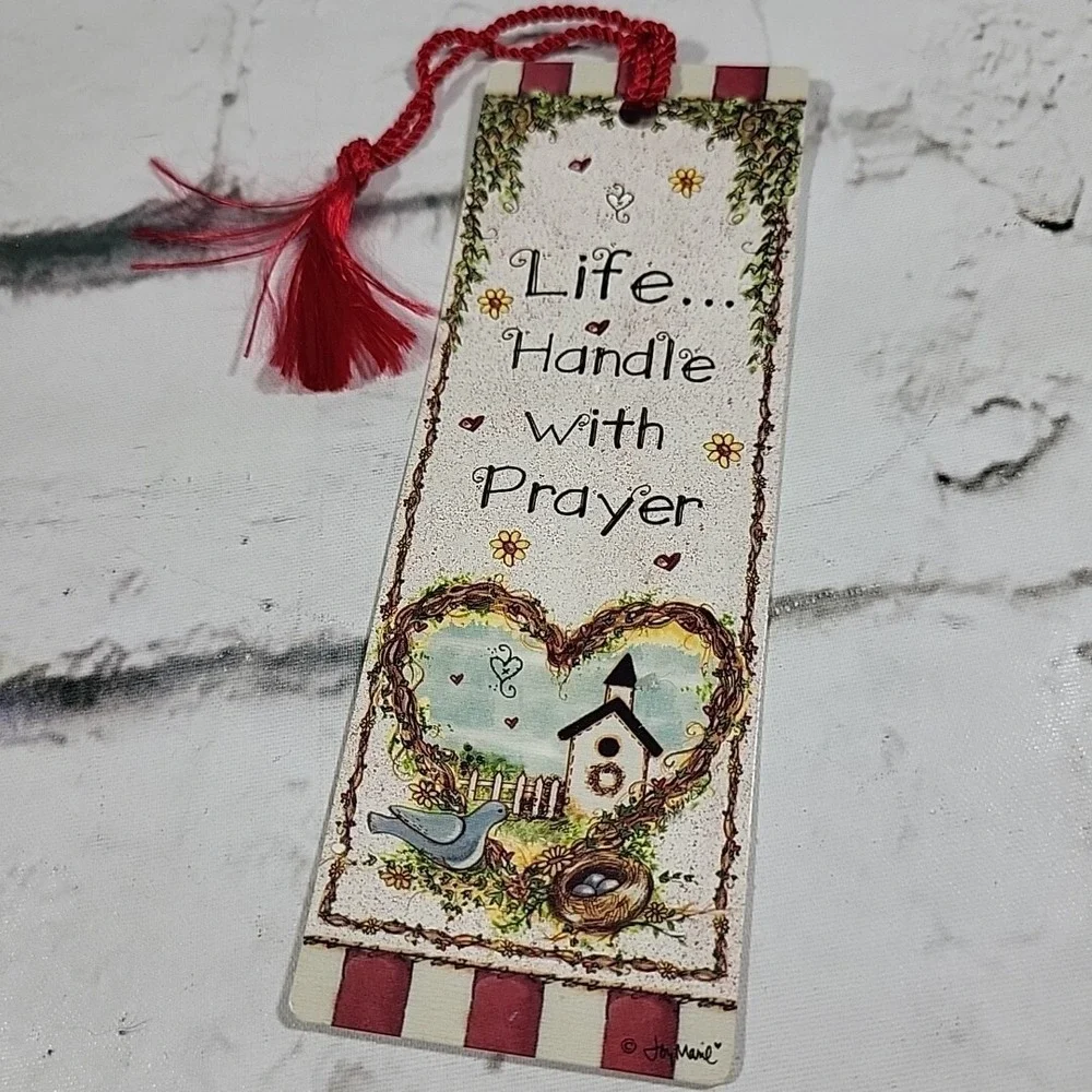 Vintage Collectible‎ Tassel Bookmarks Lot of 3 Floral Romantic
